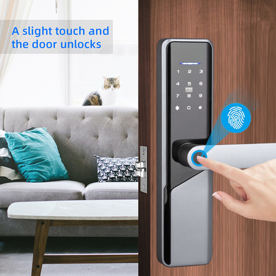 Serrure de porte intelligente d'empreinte digitale de sécurité d'alliage d'aluminium pour l'appartement à la maison