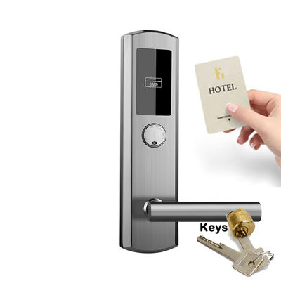 Poignée électronique de carte principale de porte de système de serrure d'hôtel de SUS304 Smart RFID