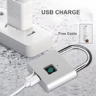 Portatif de cadenas intelligent rechargeable d'empreinte digitale d'USB petit pour le bureau de gymnase de tiroir de casier