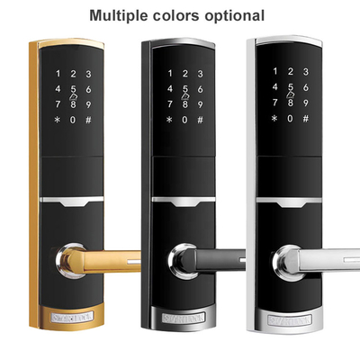 4 en 1 entrée sans clé mot de passe appartement porte intelligente verrouillage avec 4pcs batterie AA