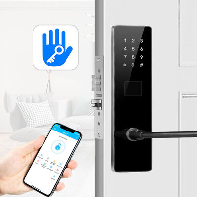 Couleur noire Bluetooth TTlock Mot de passe serrures électroniques de porte intelligentes pour appartement maison