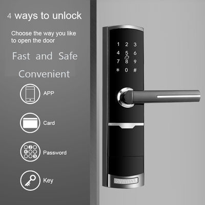 Couleur dorée contrôle à distance Smart Keypad verrouillage de porte avec TTlock application clé de carte