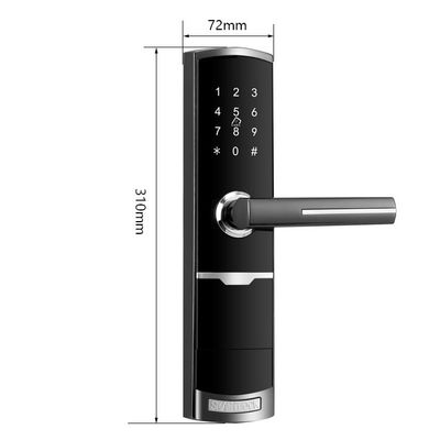 Couleur dorée contrôle à distance Smart Keypad verrouillage de porte avec TTlock application clé de carte