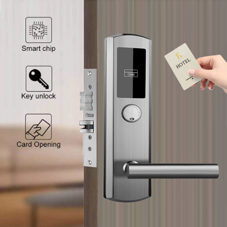 Cadeau de clé en acier inoxydable 304 Hôtel serrures de porte intelligentes avec logiciel PC gratuit