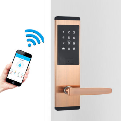 Fermeture de porte à clavier en acier inoxydable de couleur noire avec application TTlock Smart